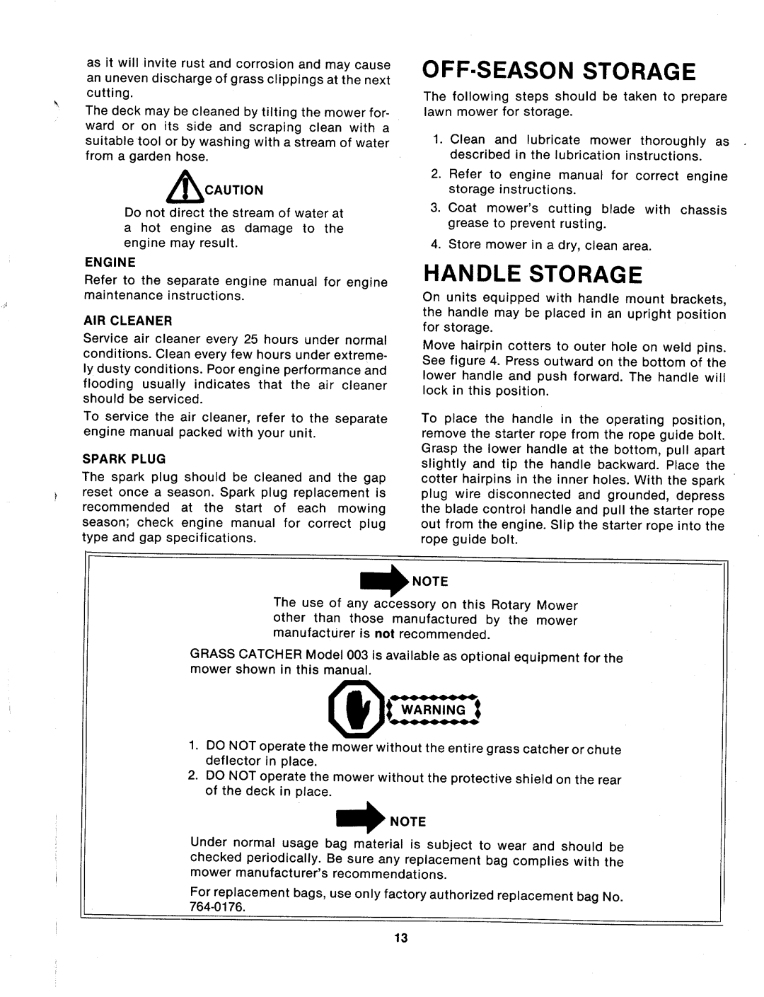 MTD 113-080A, 113-072A, 113-082A, 113-070A manual 