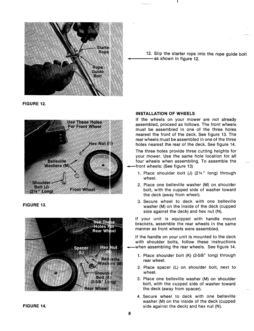 MTD 113-072A, 113-080A, 113-082A, 113-070A manual 