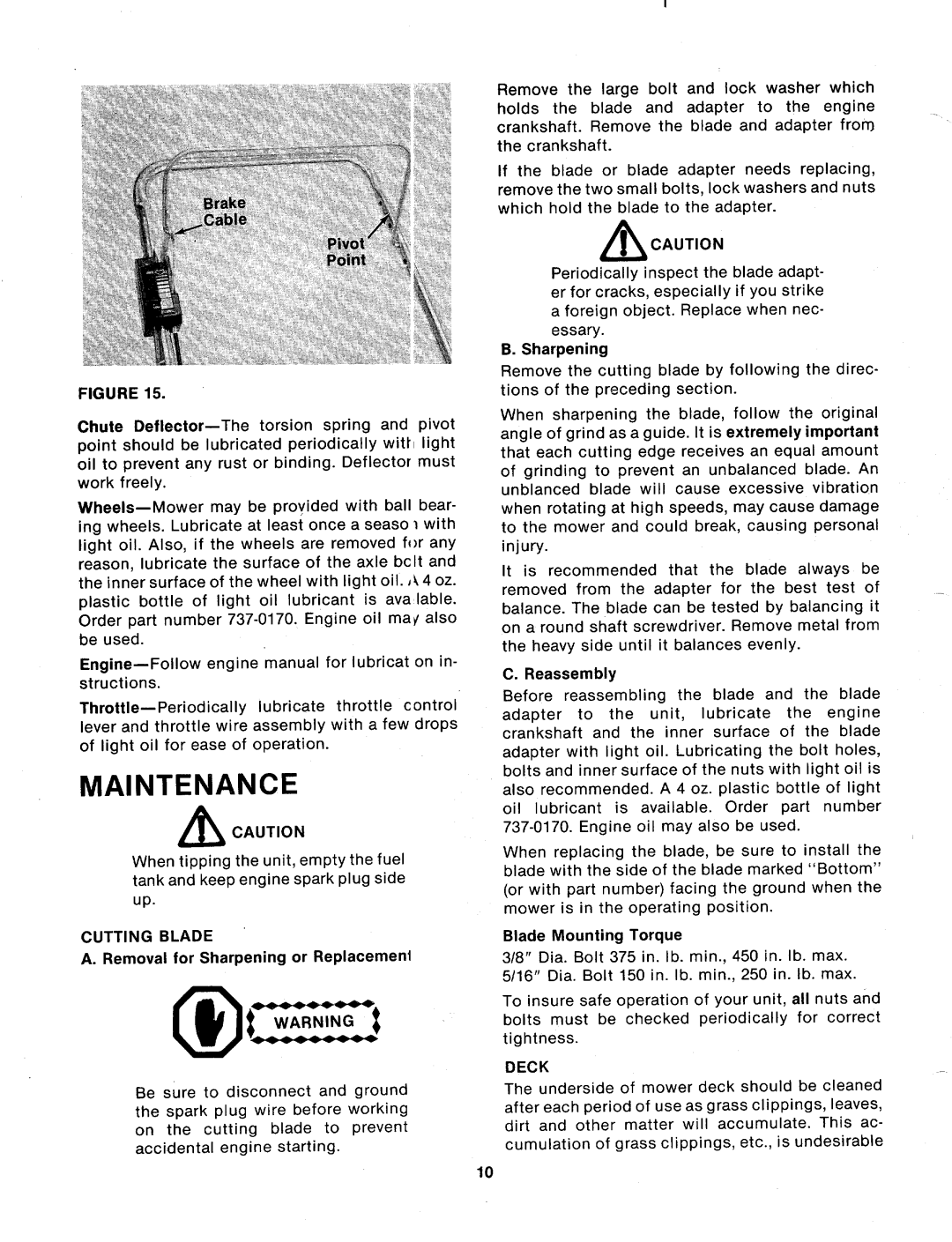 MTD 113-122A, 113-120A manual 