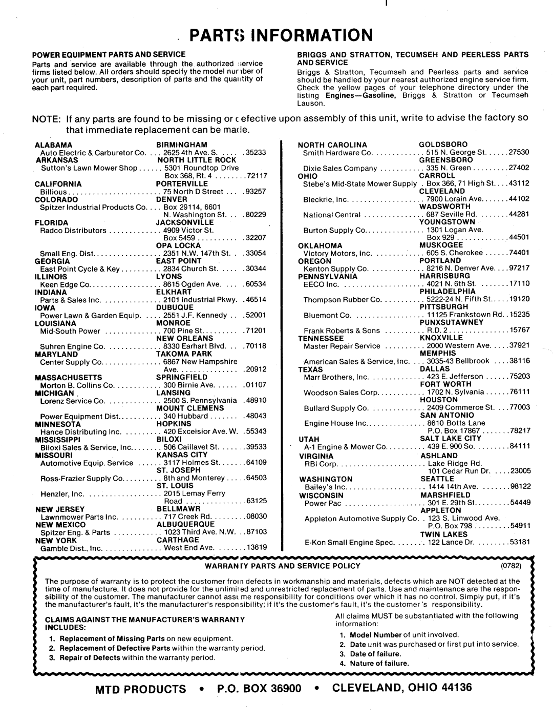 MTD 113-122A, 113-120A manual 