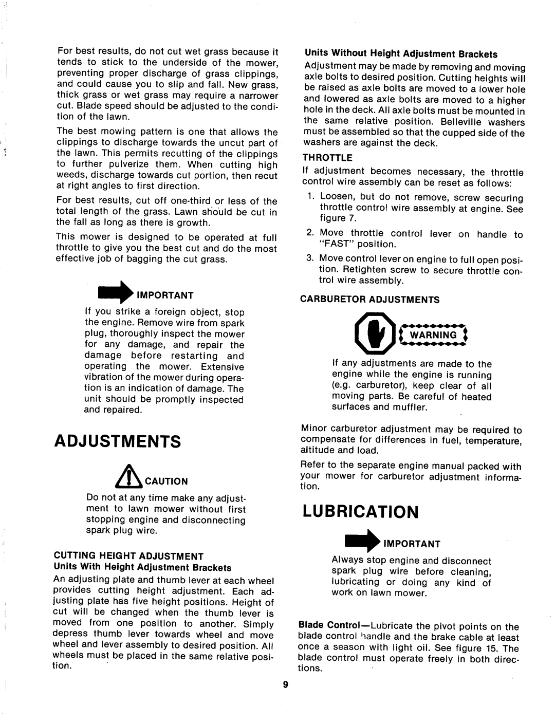 MTD 113-120A, 113-122A manual 