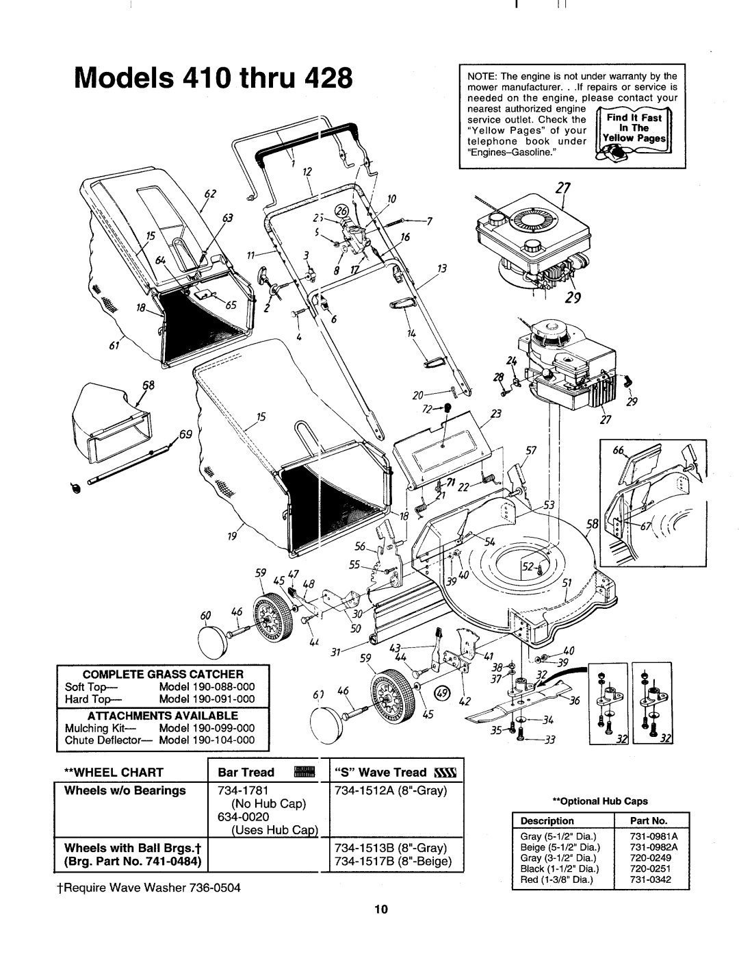 MTD 113-428F000, 113-410A000 manual 