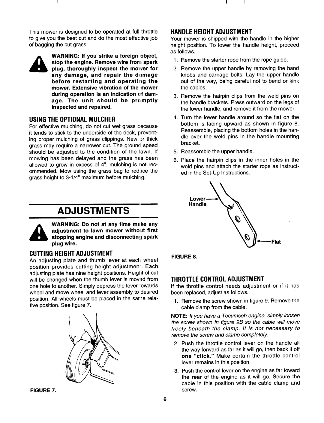 MTD 113-428F000, 113-410A000 manual 