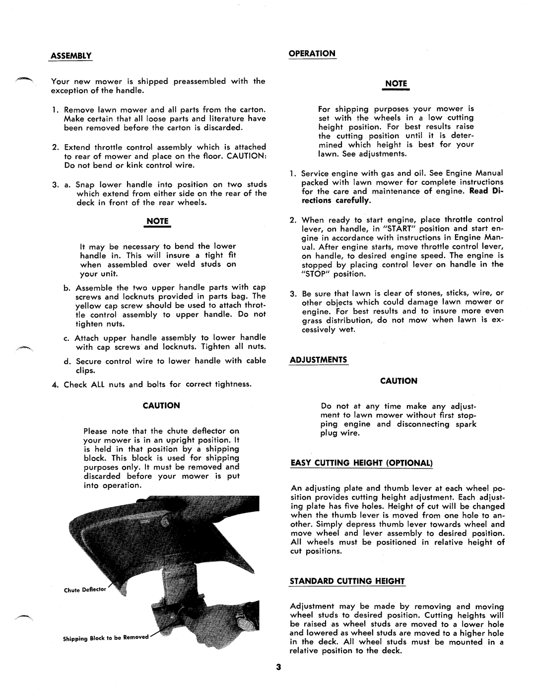 MTD 114-040A, 114-050A manual 