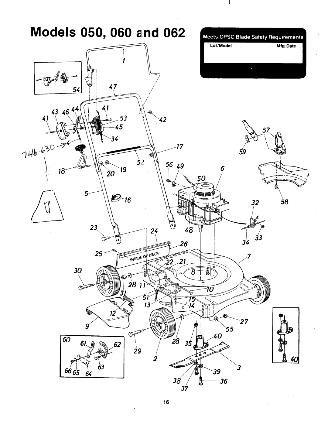 MTD 114-062-000, 114-060-000, 114-050-000 manual 