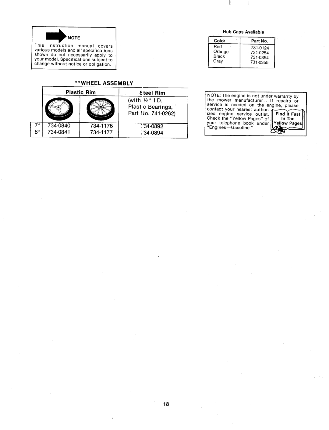 MTD 114-060-000, 114-062-000, 114-050-000 manual 