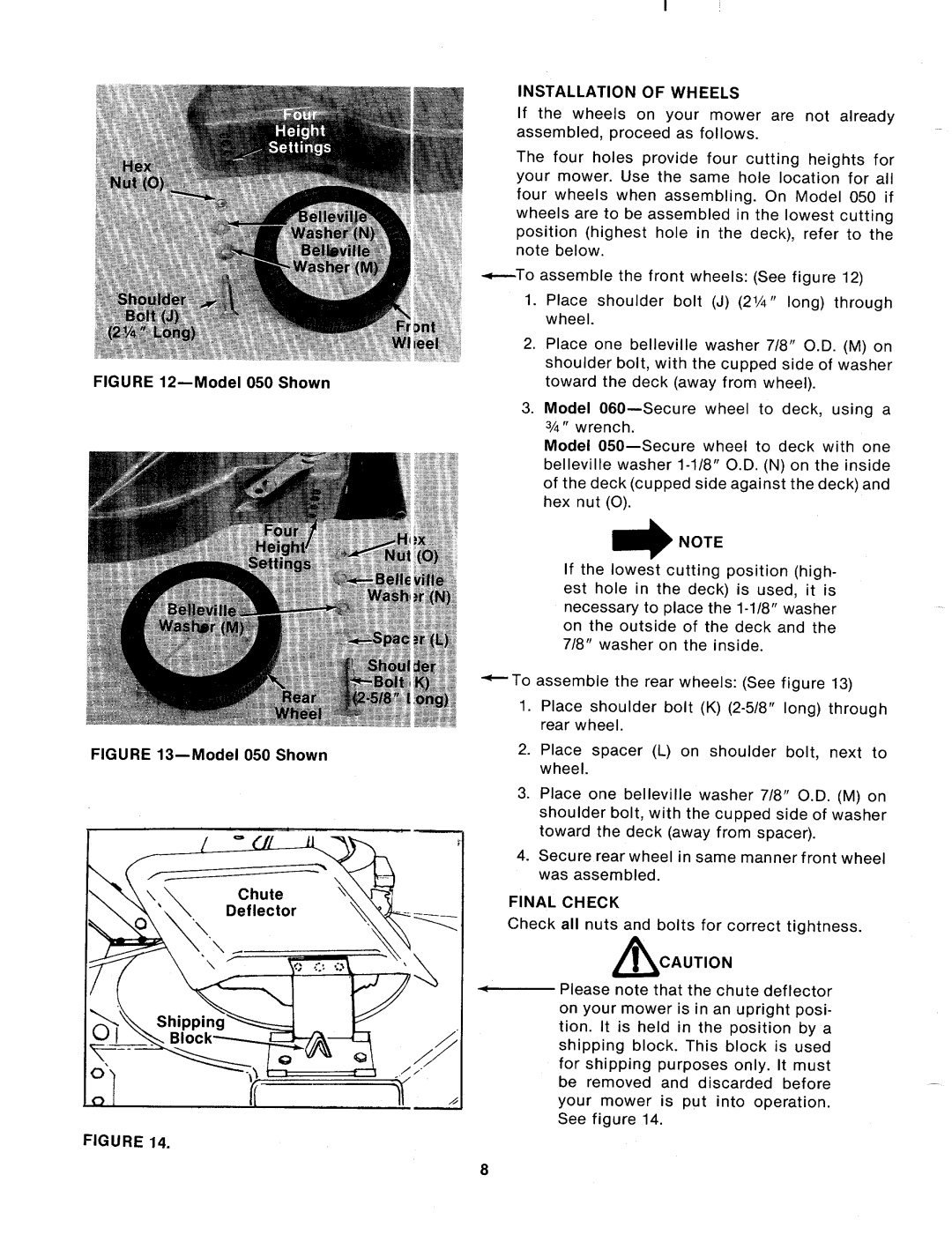 MTD 114-050-000, 114-060-000, 114-062-000 manual 