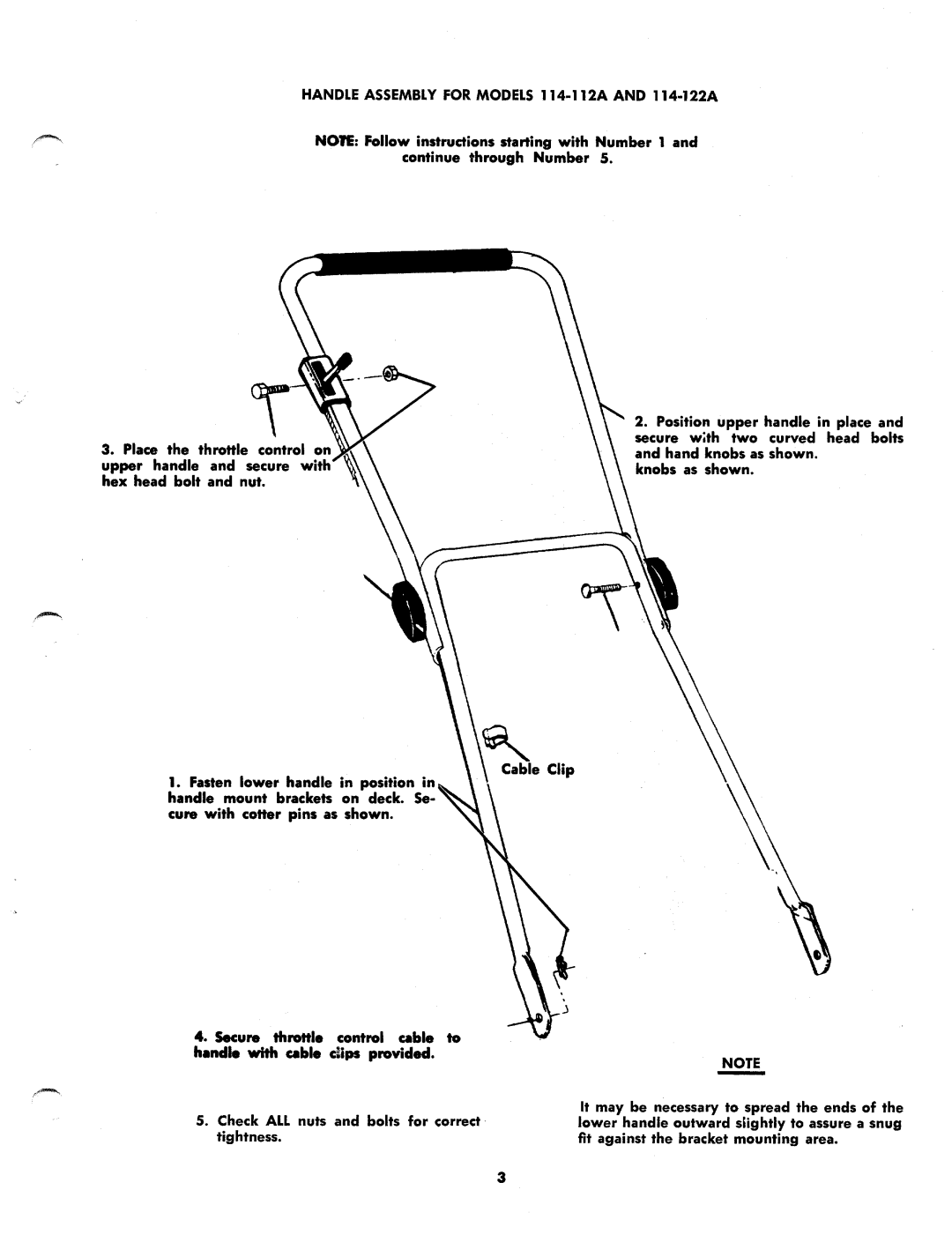 MTD 114-142AA, 114-132A, 114-122A, 114-112A manual 