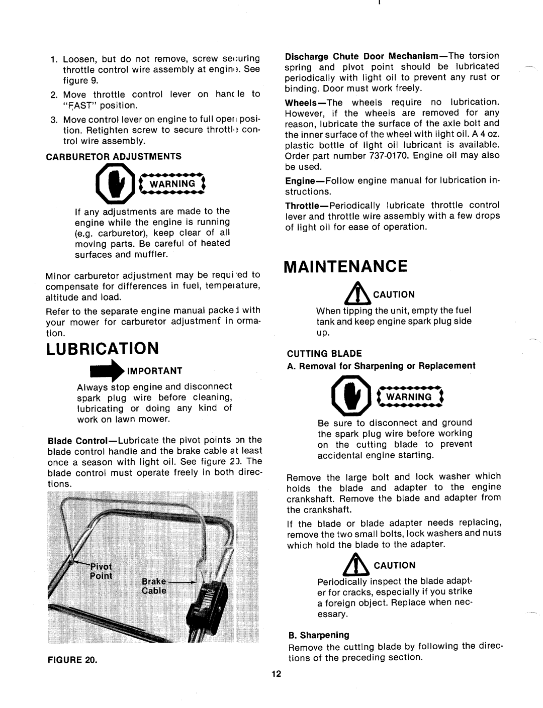 MTD 114-331A000 manual 