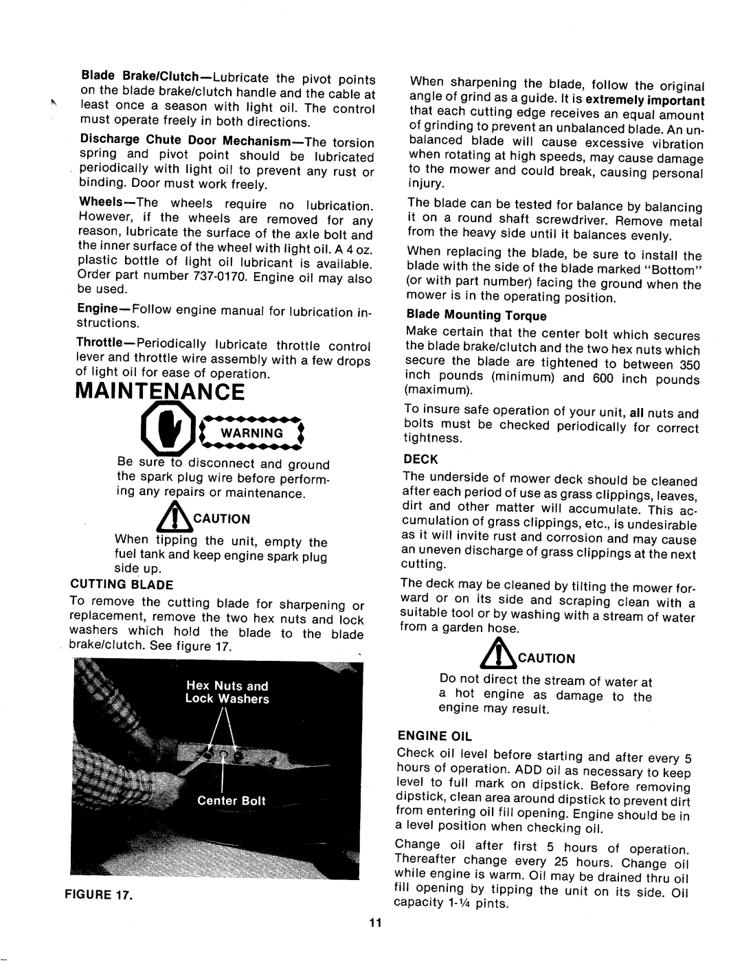 MTD 114-333-000 manual 