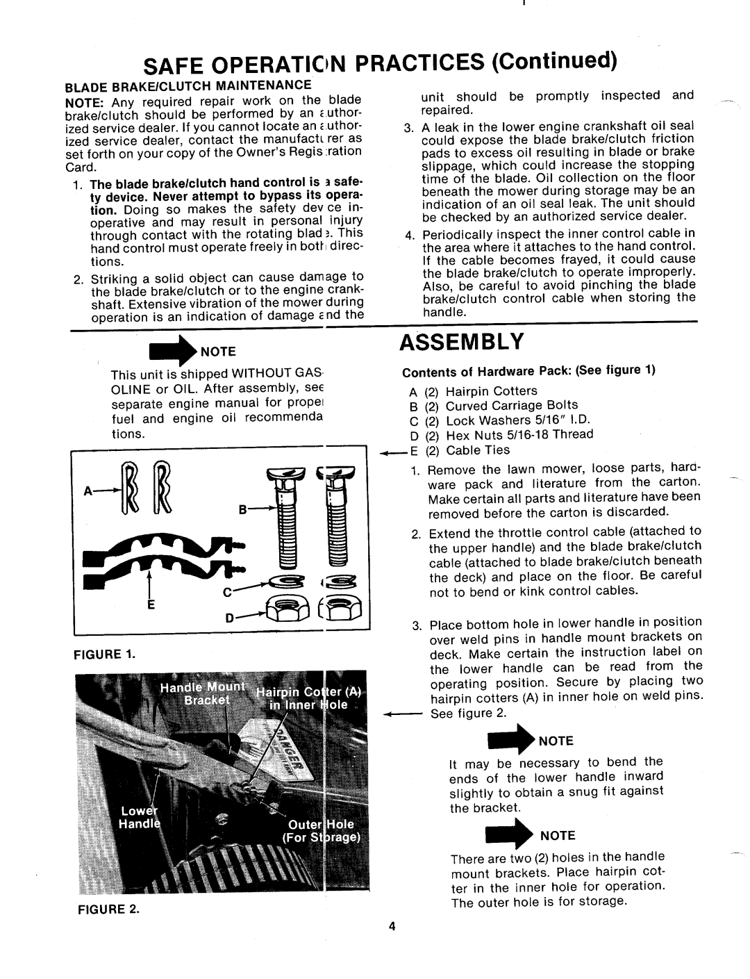 MTD 114-333-000 manual 