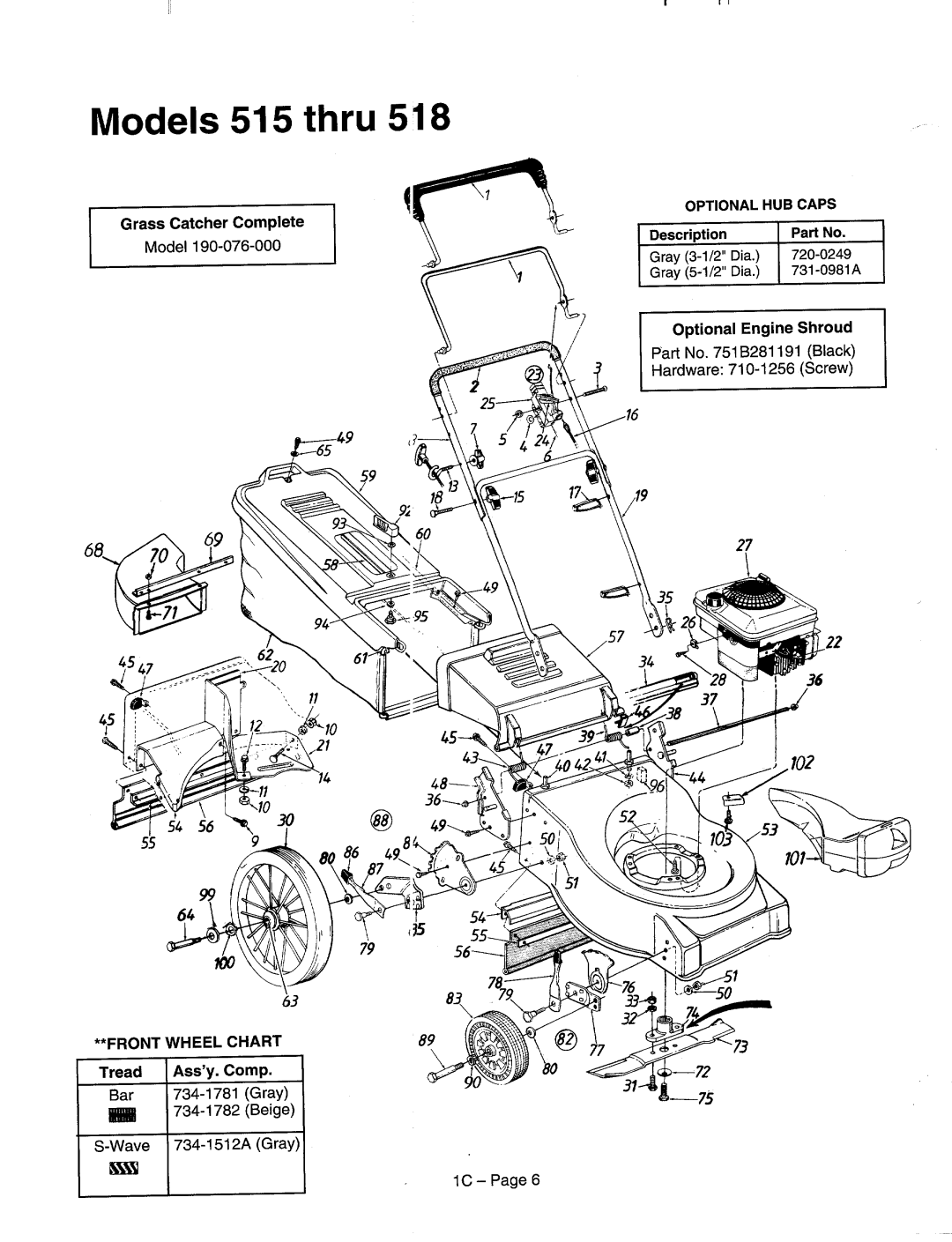 MTD 114-410A000 thru 114-428G000, 114-502A000 thru 114-508H000, 114-515A000 thru 114-518D000 manual 