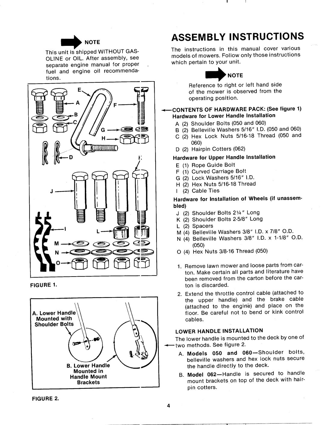 MTD 115-062-352 manual 