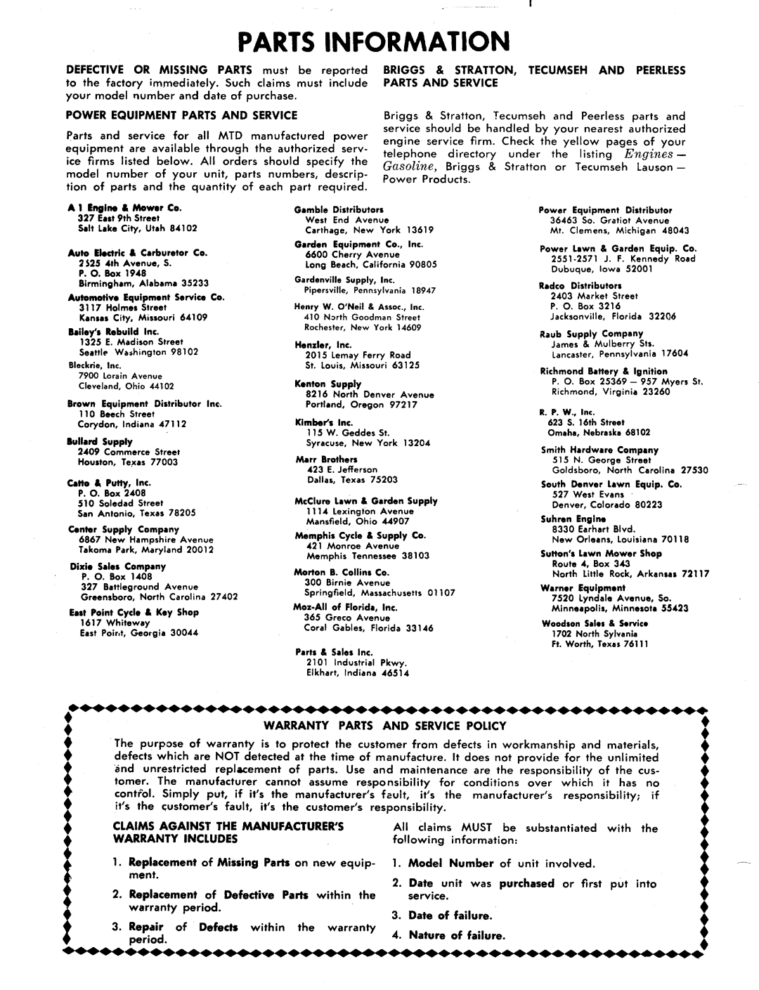 MTD 115-062A, 115-072A manual 