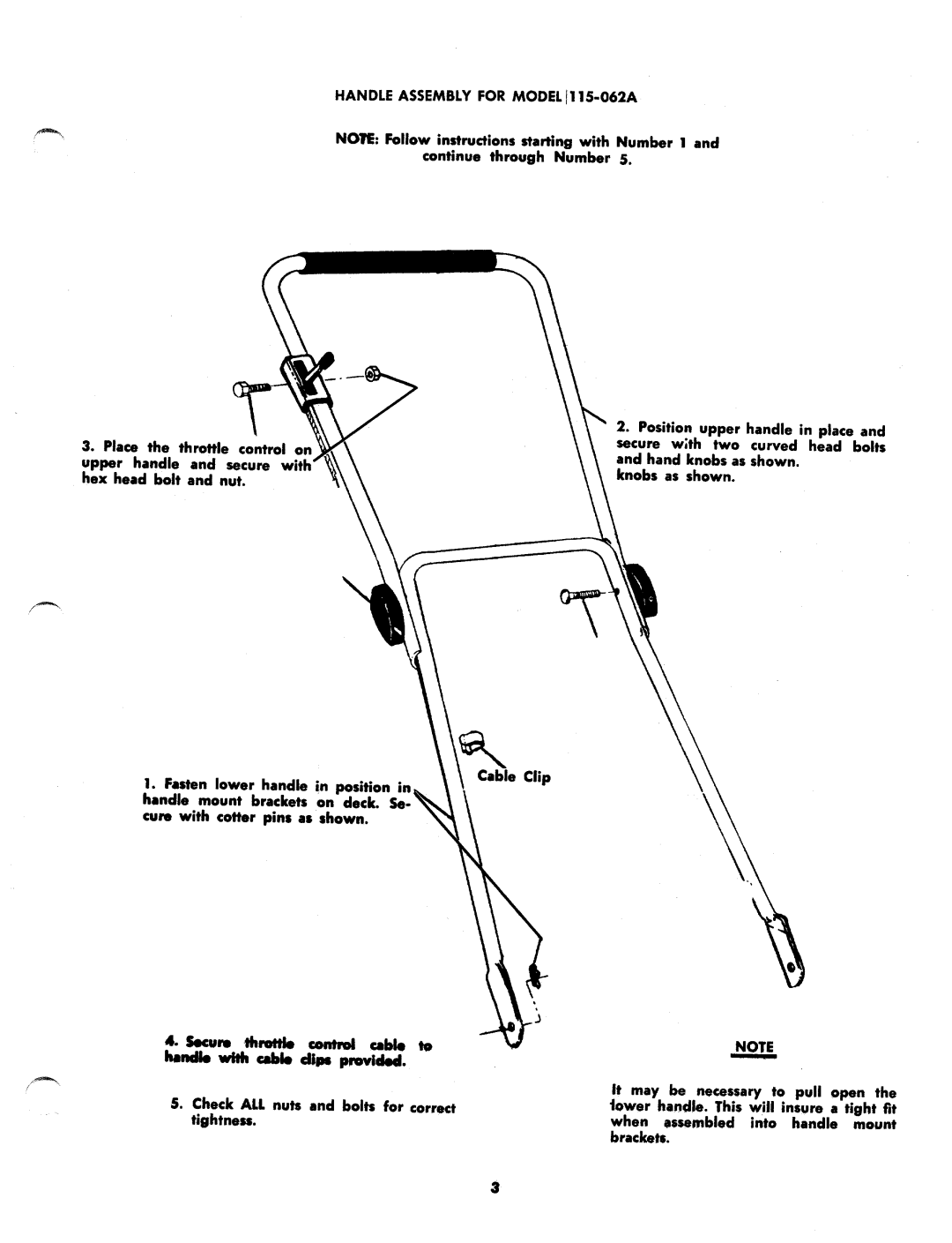 MTD 115-072A, 115-062A manual 