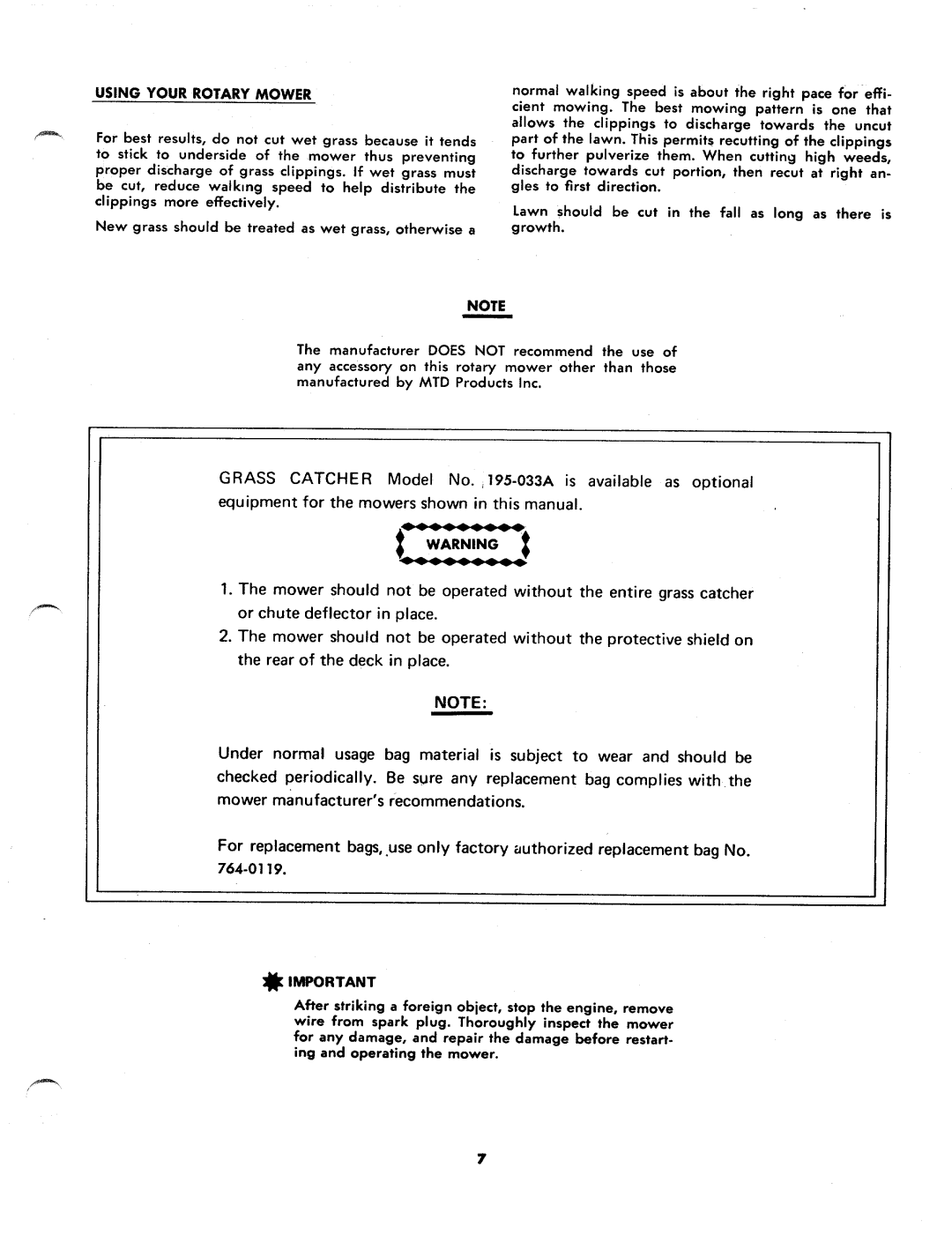 MTD 115-072A, 115-062A manual 