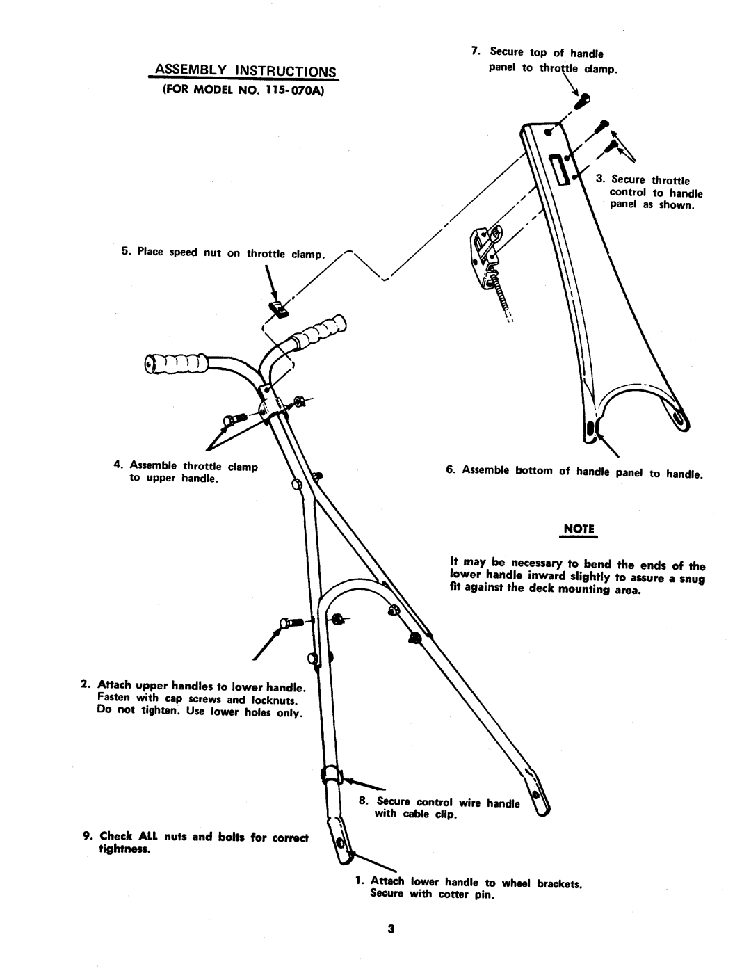 MTD 115-060A, 115-070A manual 