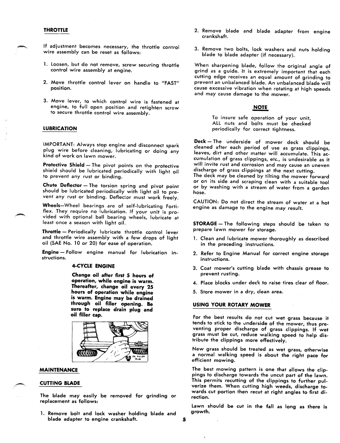 MTD 115-060A, 115-070A manual 