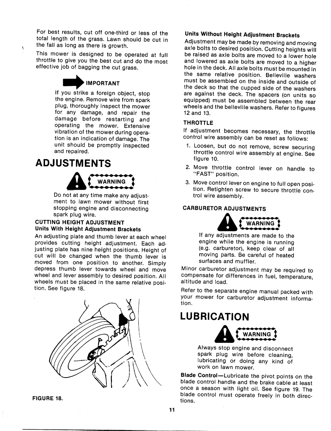 MTD 115-070-000, 115-072-000, 115-080-000, 115-082-000 manual 