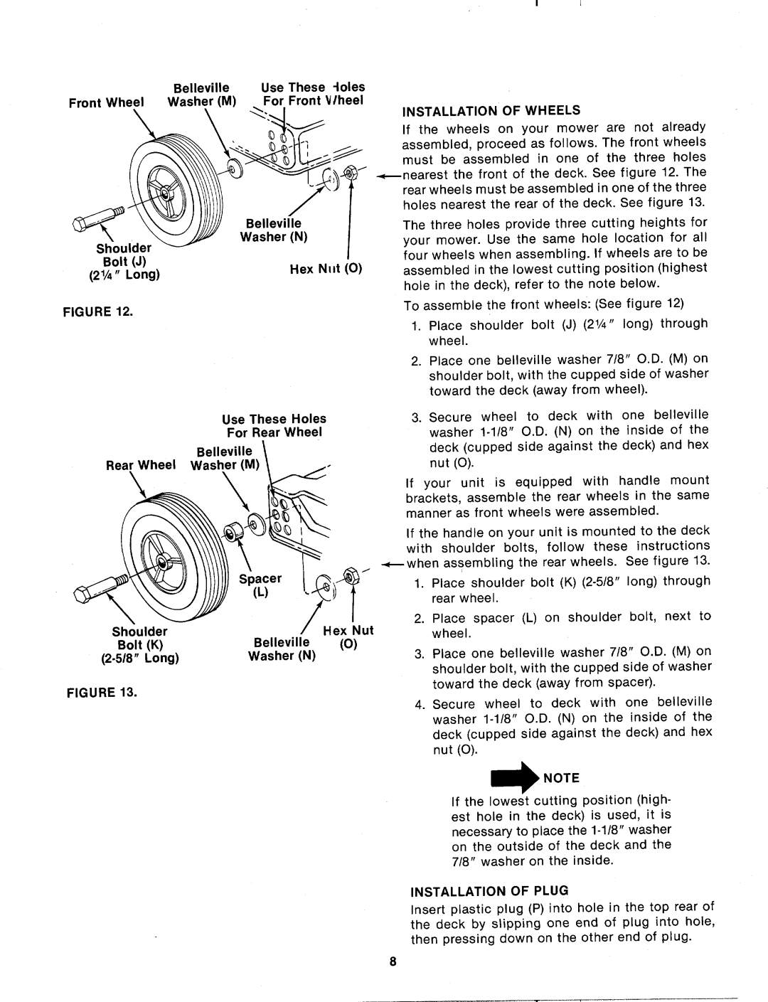 MTD 115-072-000, 115-080-000, 115-082-000, 115-070-000 manual 