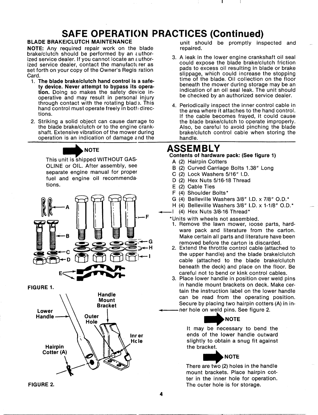 MTD 115-084-000, 115-083-000, 115-074-000, 115-073-000 manual 