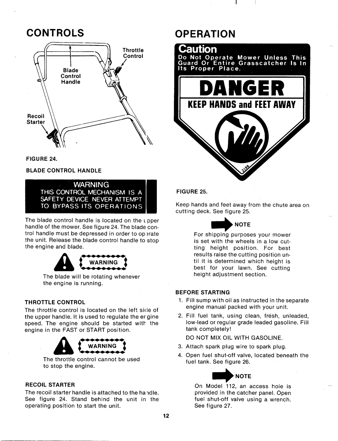 MTD 115-102-000, 115-112-000 manual 