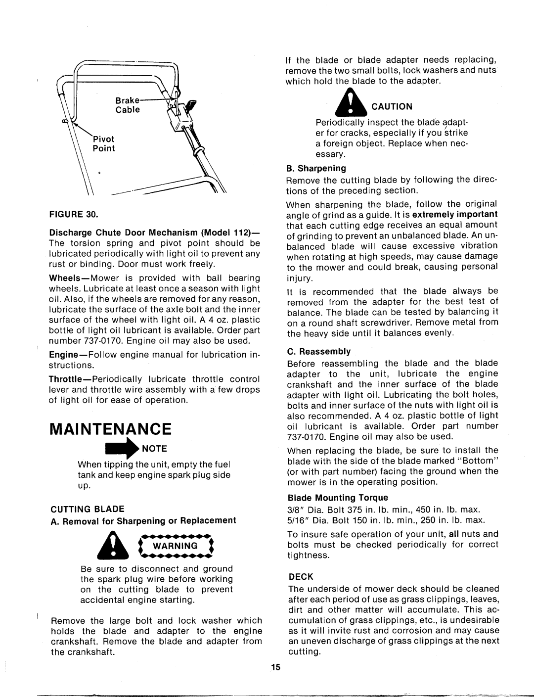 MTD 115-112-000, 115-102-000 manual 