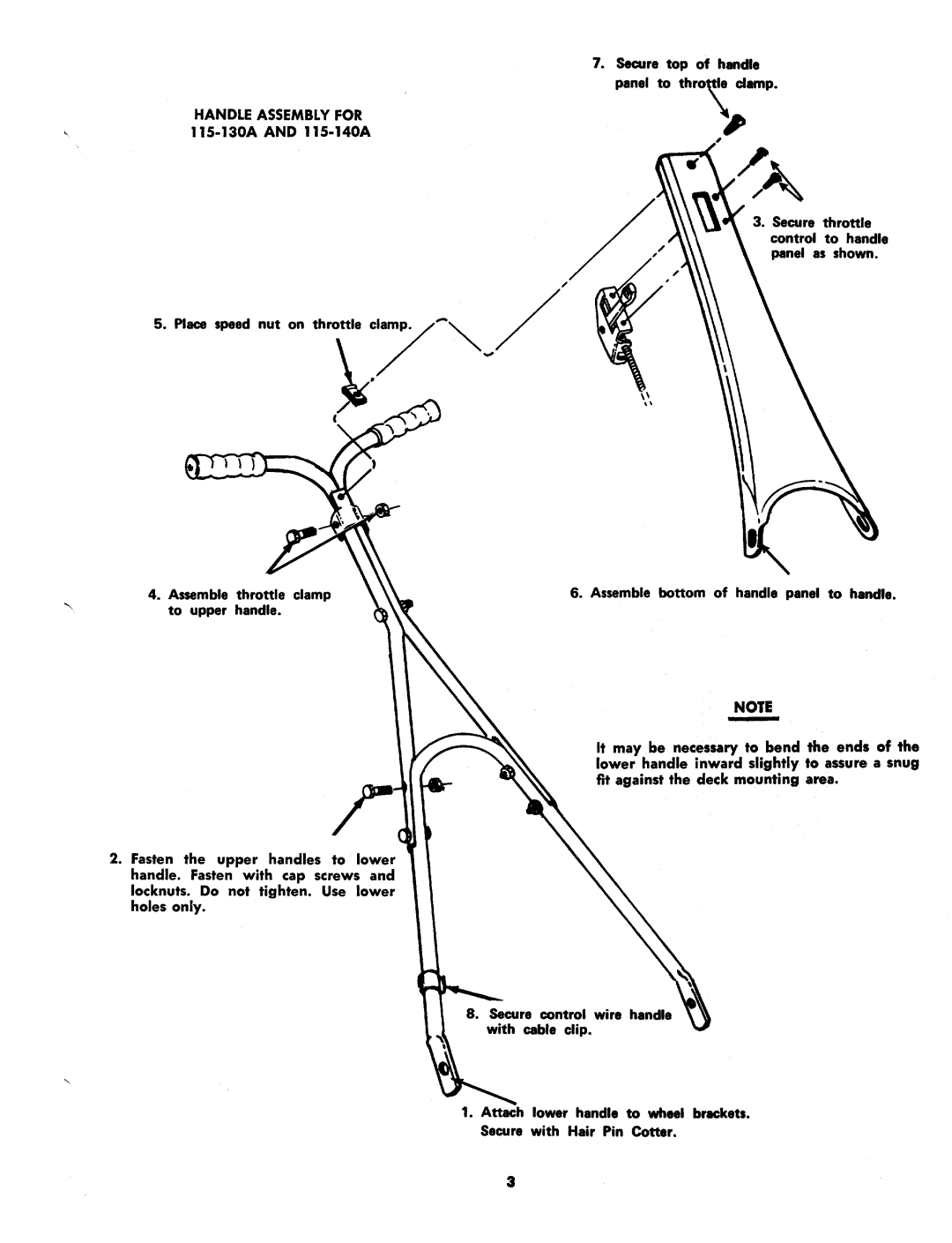 MTD 115-110A, 115-130A, 115-140A, 115-120A manual 