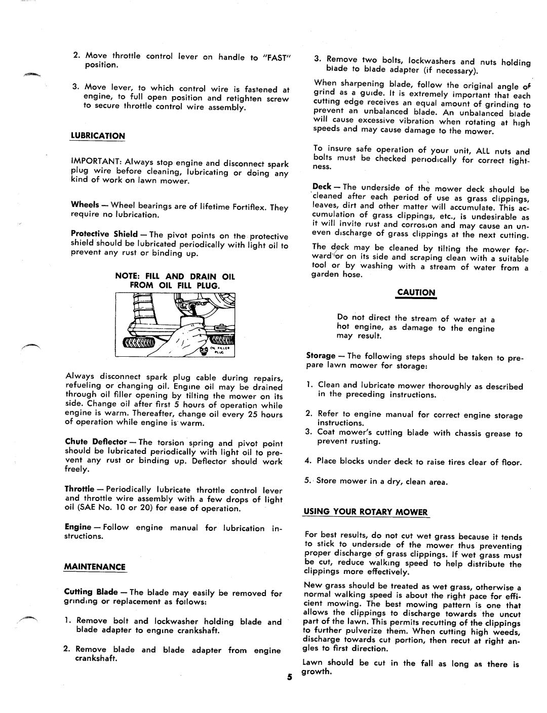 MTD 115-140A, 115-130A, 115-120A, 115-110A manual 