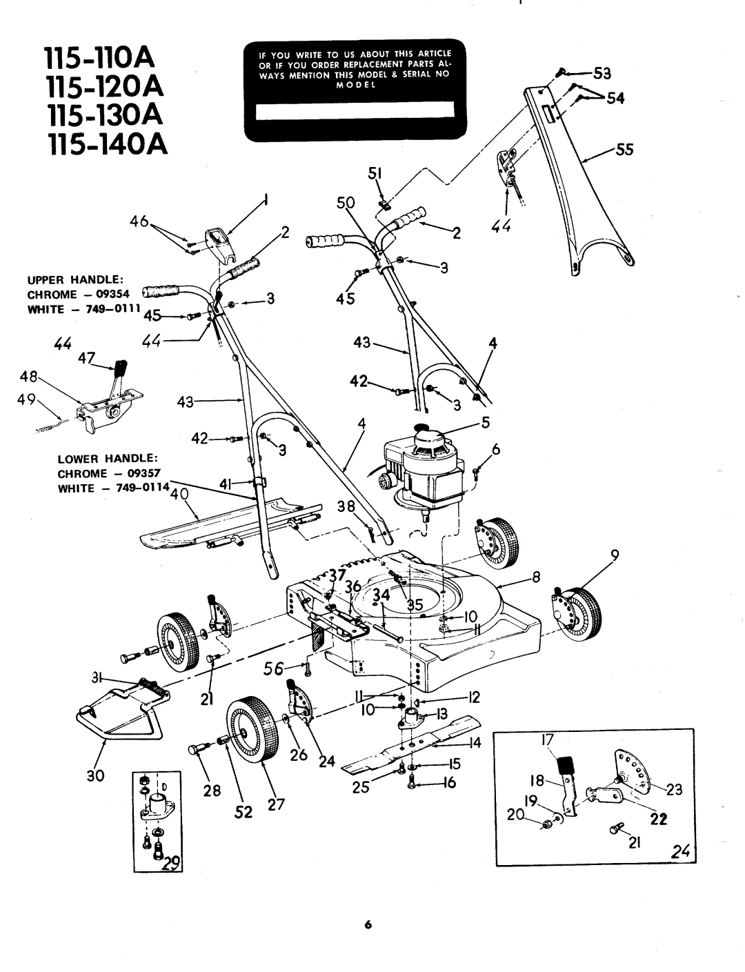 MTD 115-120A, 115-130A, 115-140A, 115-110A manual 