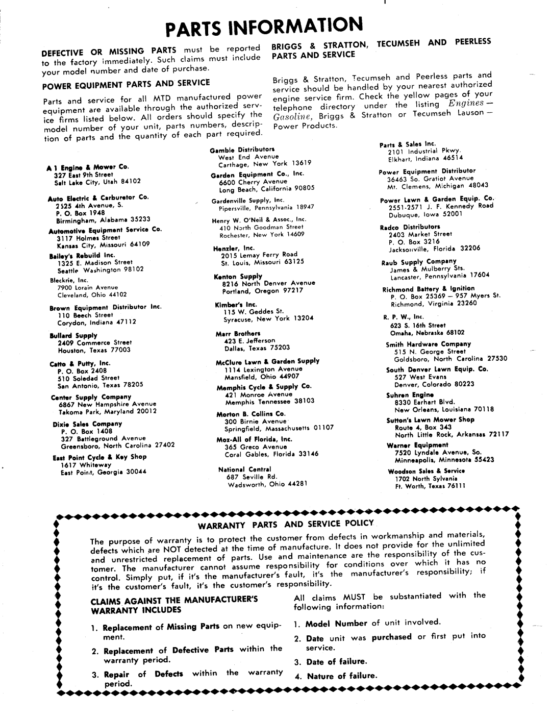 MTD 115-340A manual 