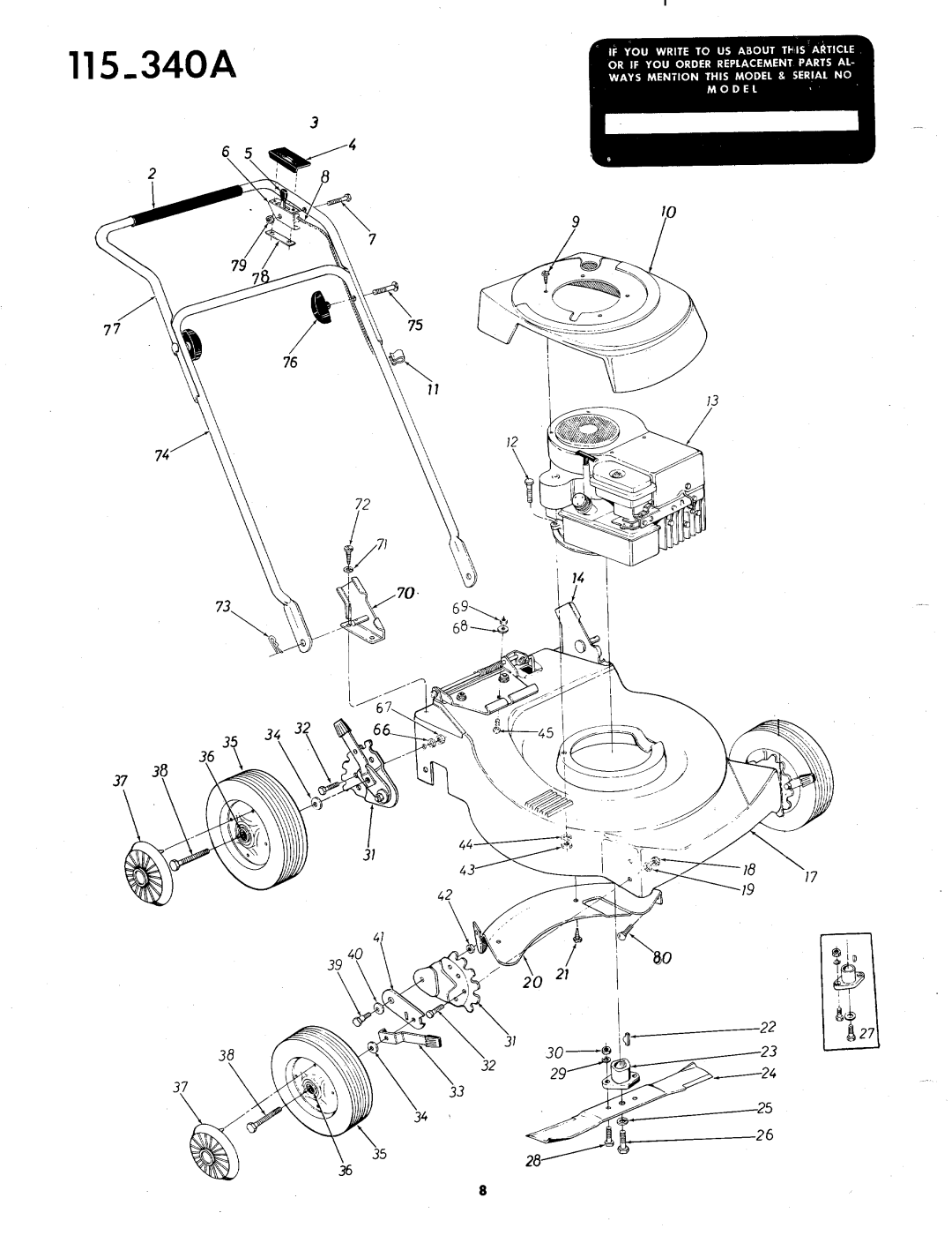 MTD 115-340A manual 