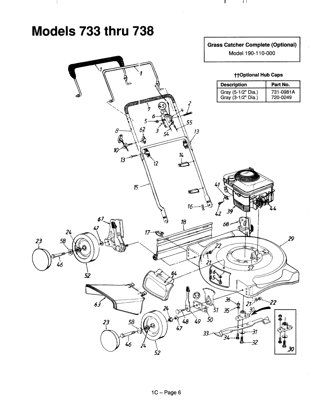 MTD 115-733A000 thru 115-738R000, 115-504A000 thru 115-508R000, 115-515A000 thru 115-518G000 manual 