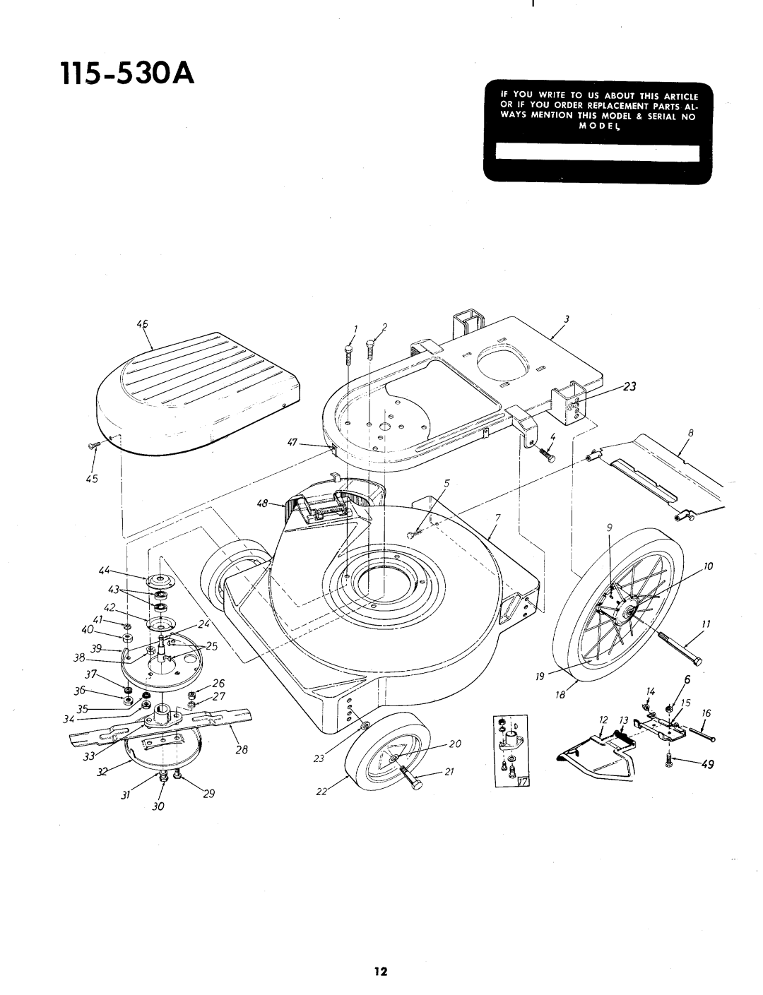 MTD 115-530A manual 