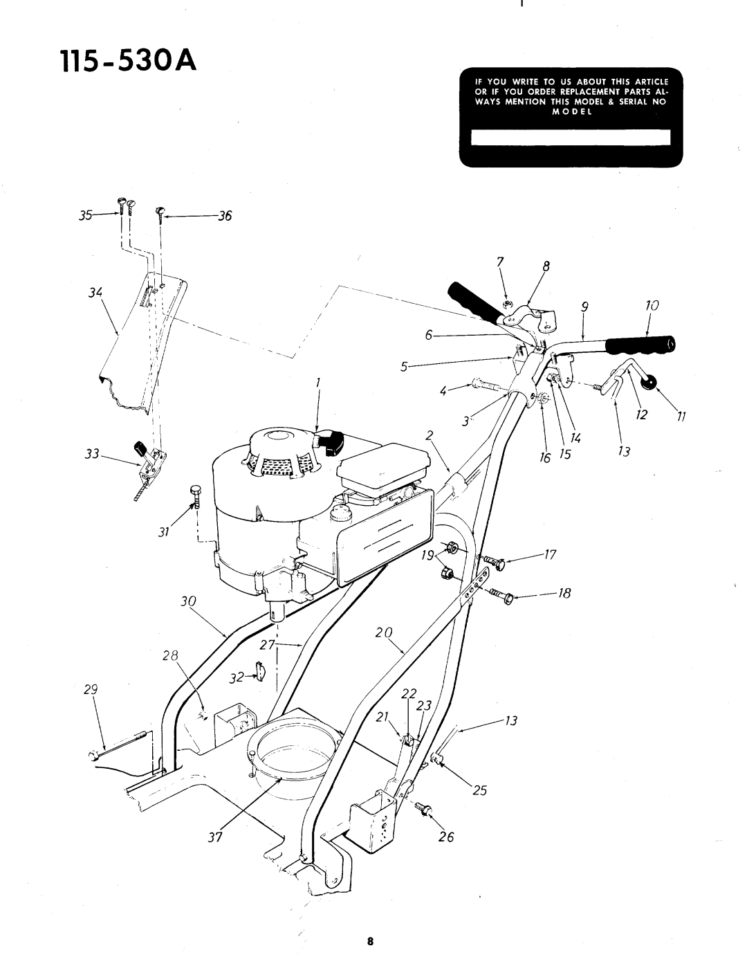 MTD 115-530A manual 