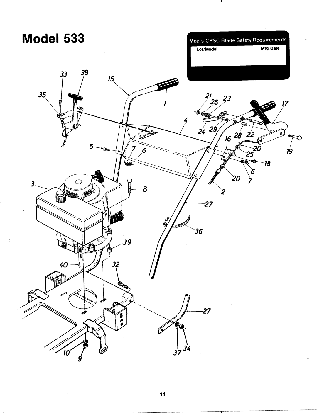 MTD 115-533-000 manual 