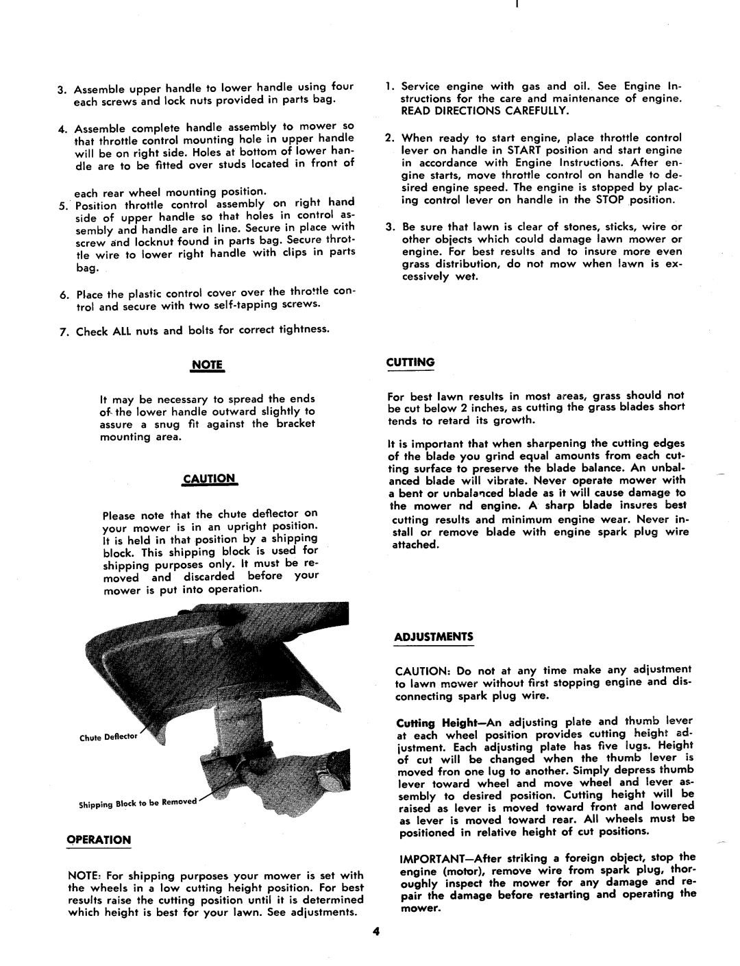 MTD 115-890A, 115-892A, 115-900A, 115-902A manual 