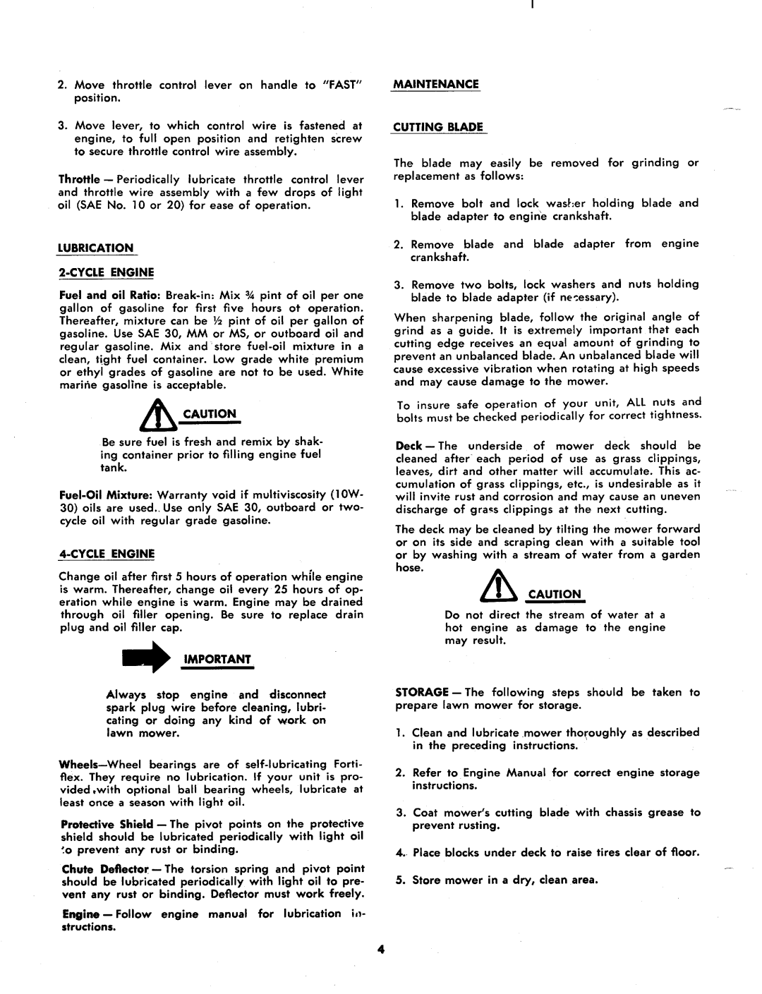 MTD 116-011A, 116-020A manual 