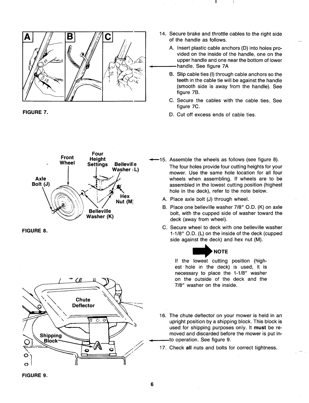 MTD 116-020-000 manual 