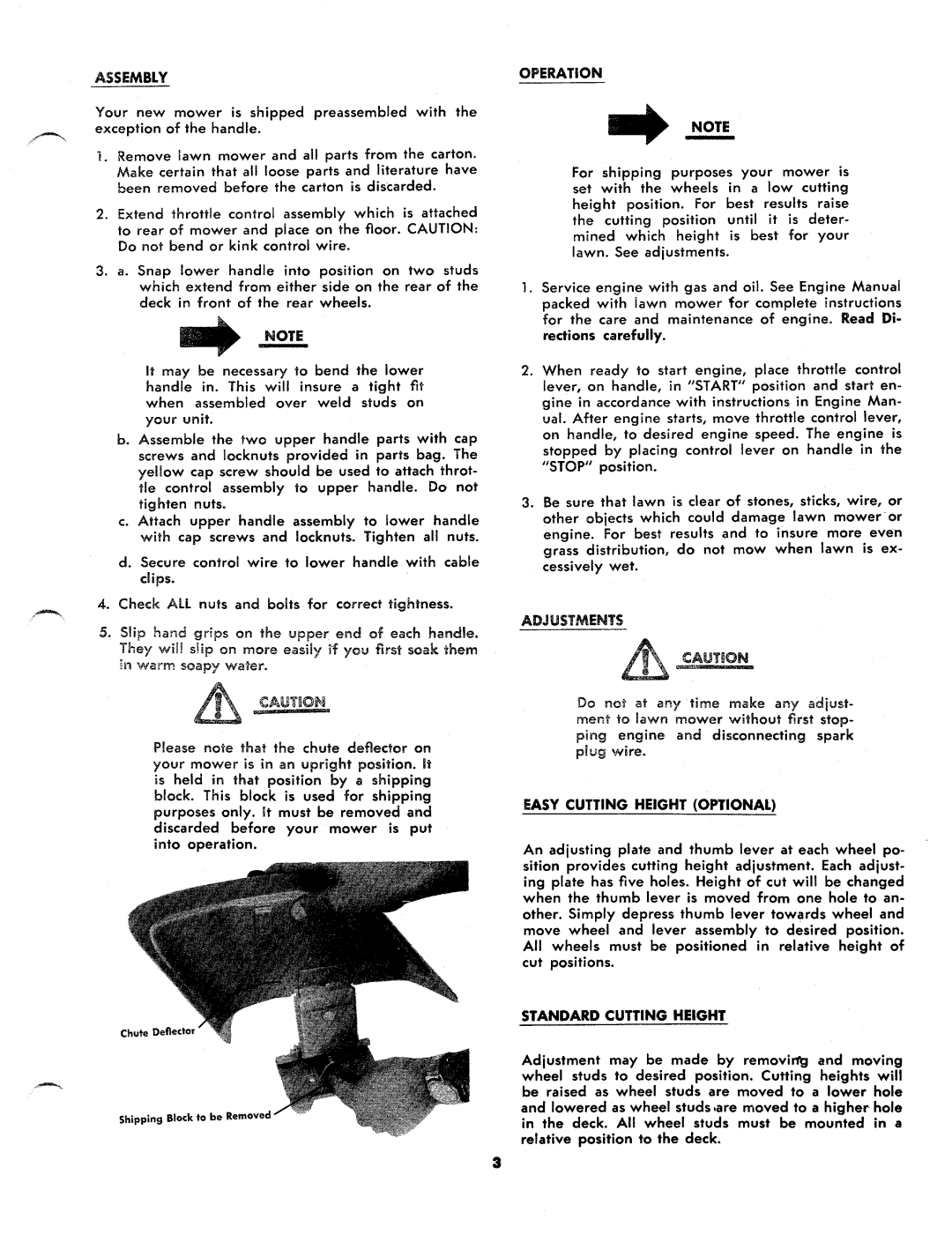 MTD 116-040A, 116-050A manual 