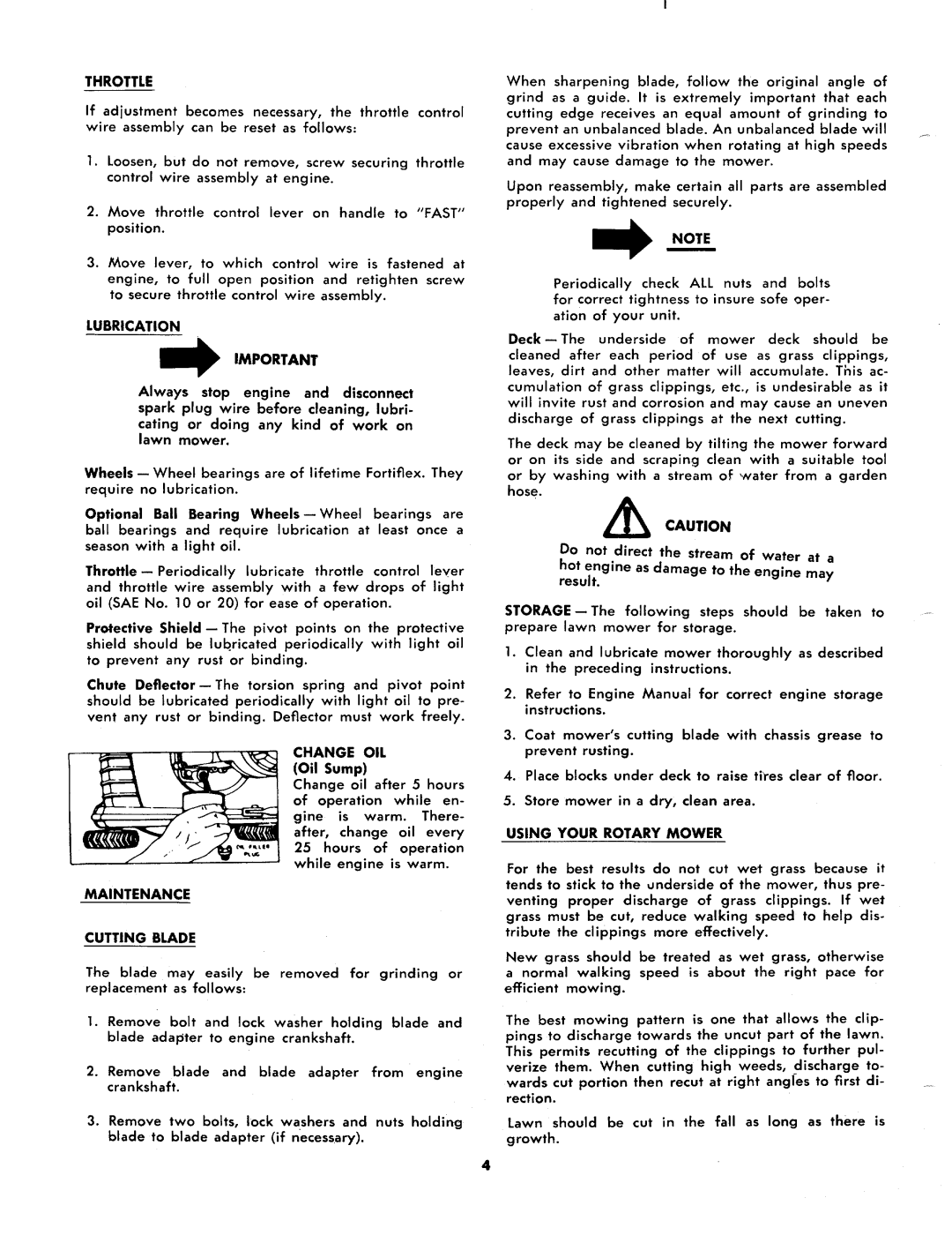 MTD 116-050A, 116-040A manual 