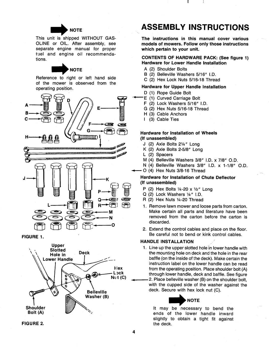 MTD 116-053-000, 116-052-000, 116-050-000, 116-051-000 manual 