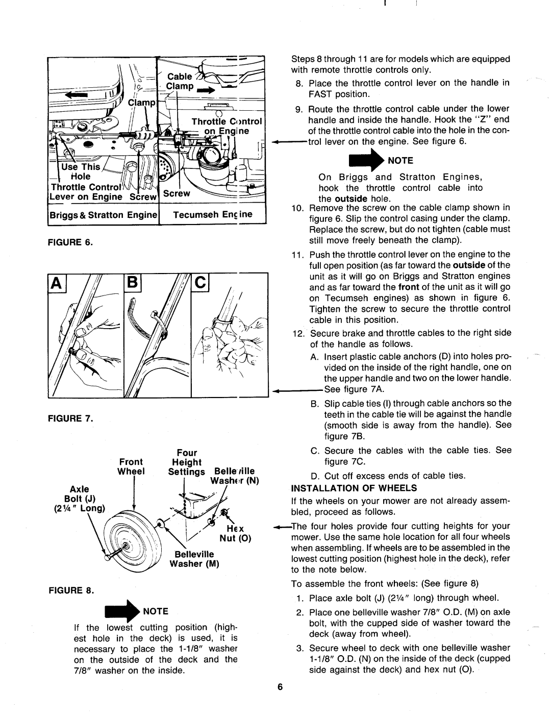 MTD 116-050-000, 116-053-000, 116-052-000, 116-051-000 manual 