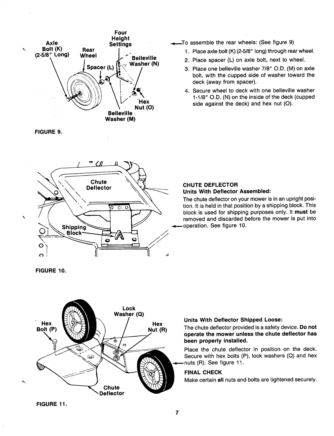 MTD 116-051-000, 116-053-000, 116-052-000, 116-050-000 manual 