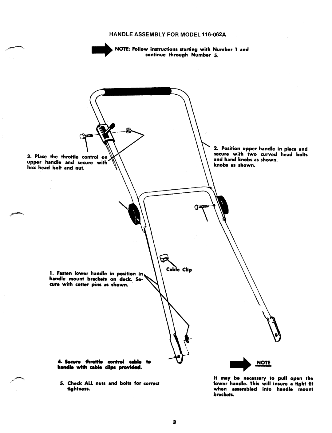 MTD 116-072A, 116-062A manual 