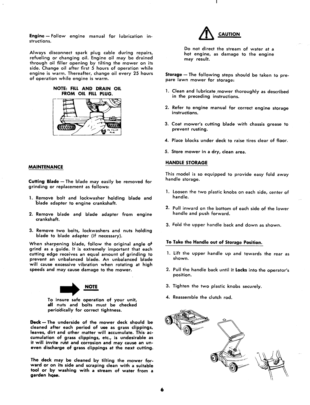 MTD 116-062A, 116-072A manual 