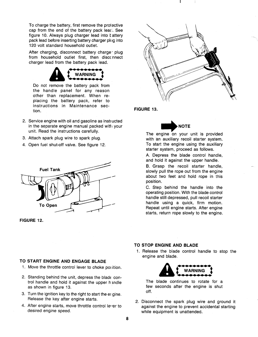 MTD 116-076-019 manual 