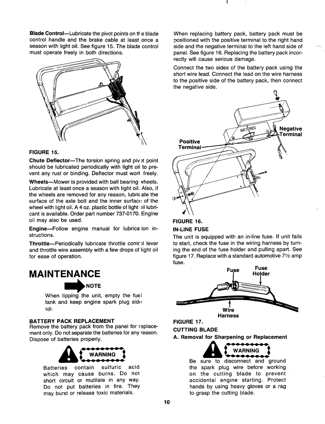 MTD 116-076-019 manual 