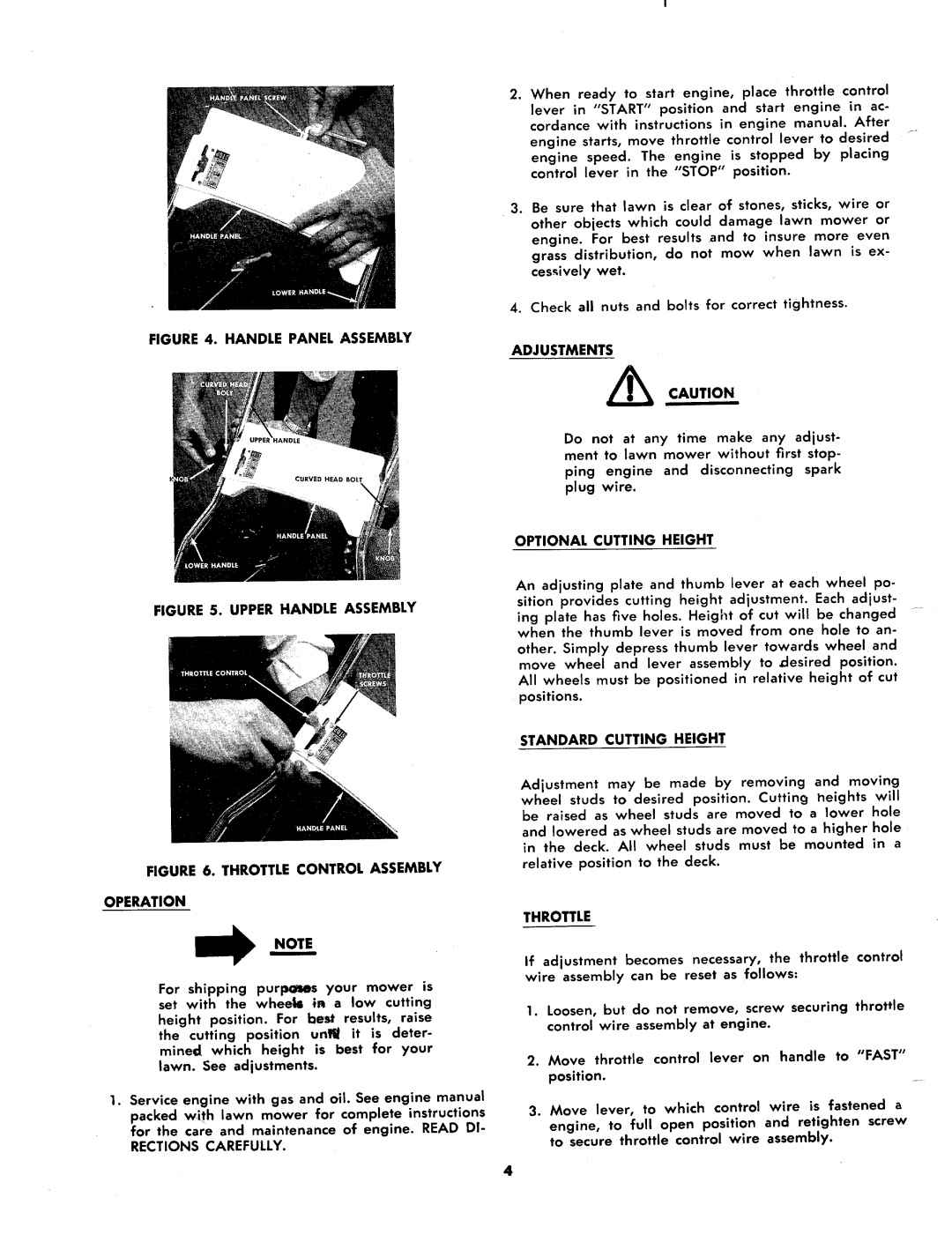 MTD 116-100A manual 