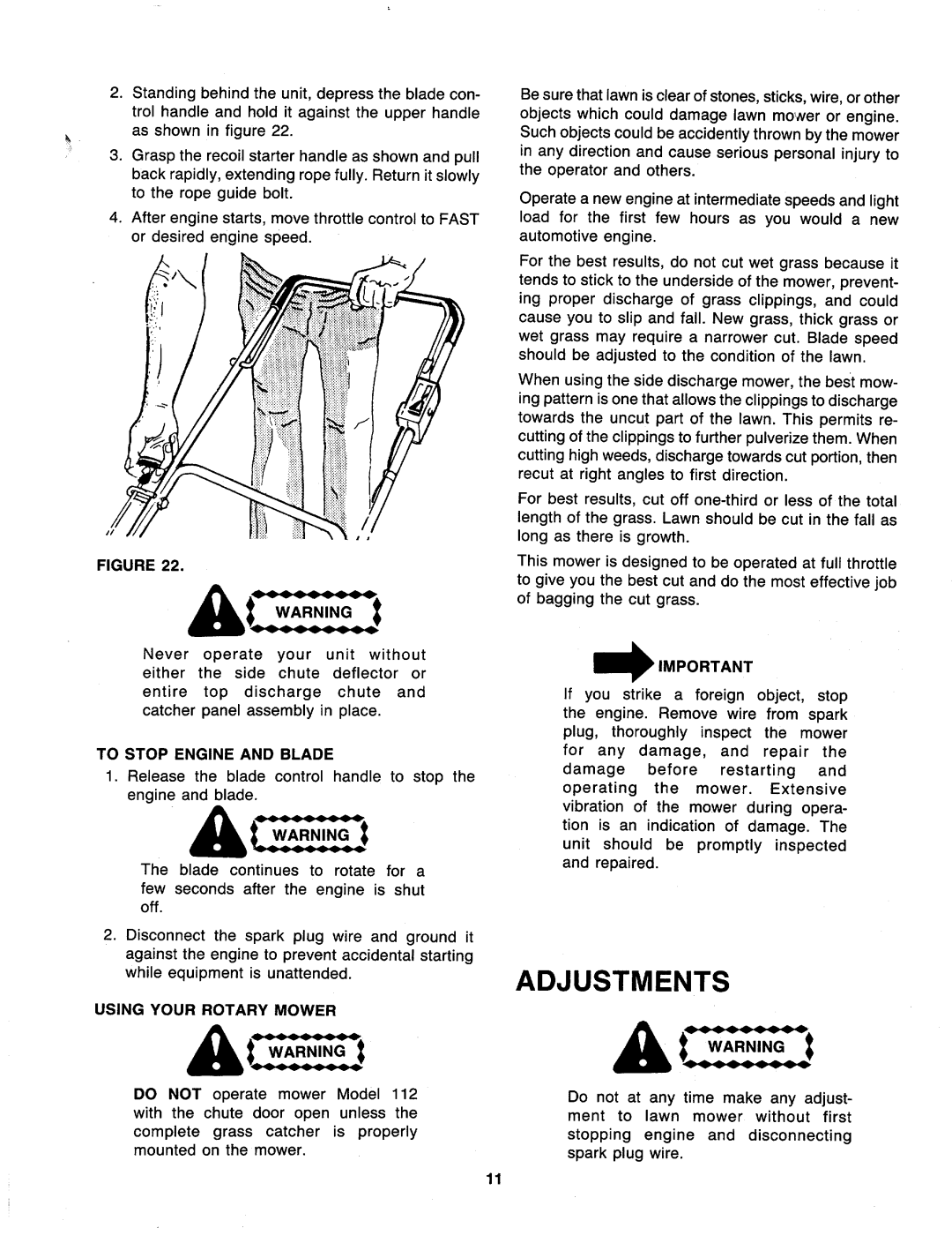 MTD 116-112-000, 116-102-000 manual 